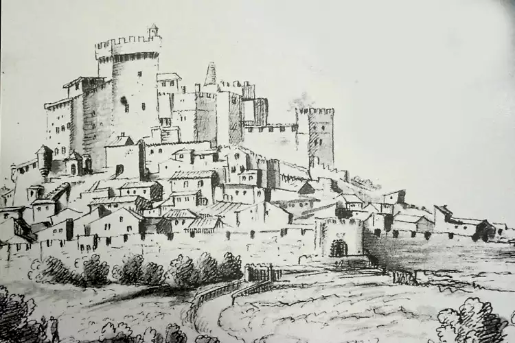 The pontifical castle of Châteauneuf du Pape